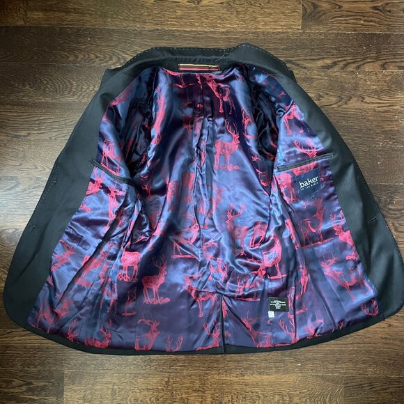 NEW Youth Baker by Ted Baker Navy wool blend Blazer/Jacket -Size 14 - Picture 5 of 14